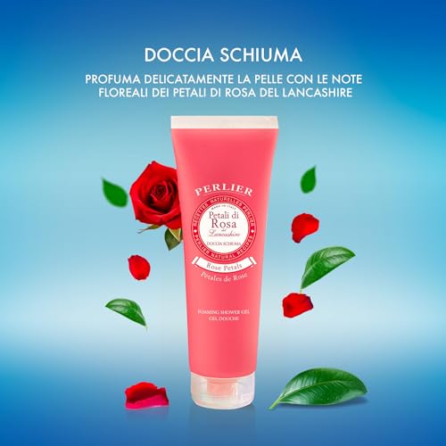 Perlier Doccia Schiuma Petali di Rosa (250 ml) Shower Gel 8.4 fl. oz. Made in Italy [Italian Import]