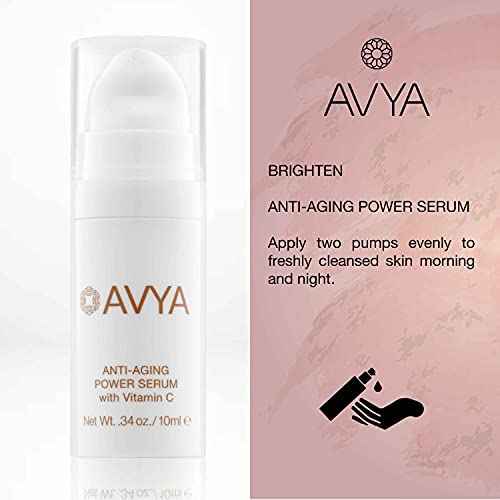 Avya Skincare Ayurvedic Weekend Travel Set | 4 Piece Skincare Travel Set | Gentle Cleanser, Eye Cream, Anti-Aging Serum, Night Cream
