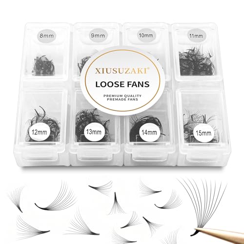 Premade 10D Volume Eyelash Extensions - 600 Fans, 0.07mm, D Curl, 8-15mm