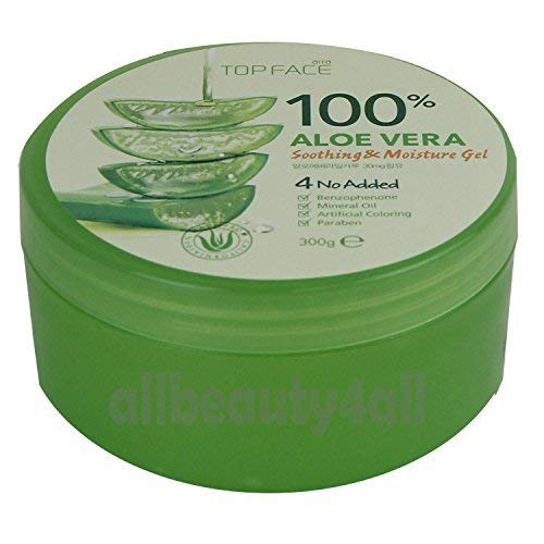 TOPFACE 100% Aloe Vera Soothing & Moisture Gel 300g,10.58 oz (Made in Korea)