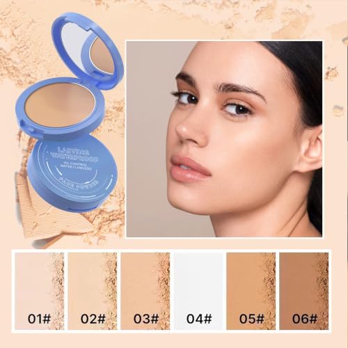 NaissiYa Natural Beige Oil Control Matte Face Powder 10g Flawless Setting