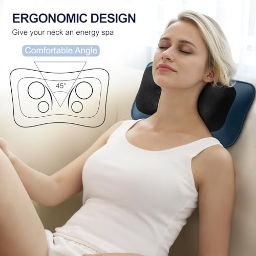 Shiatsu Back & Neck Massager with Heat – Deep Tissue Relief