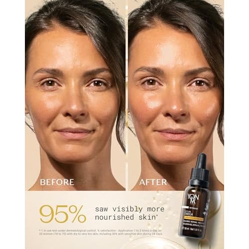 YONKA PARIS Serum Omega | Oil in Serum for Dry Sensitive Skin | Omegas 3 6 9 Lipo Restore Complex | Nourishes and Soothes Reactive Skin | Vegan Dermatologist Tested | Made in France