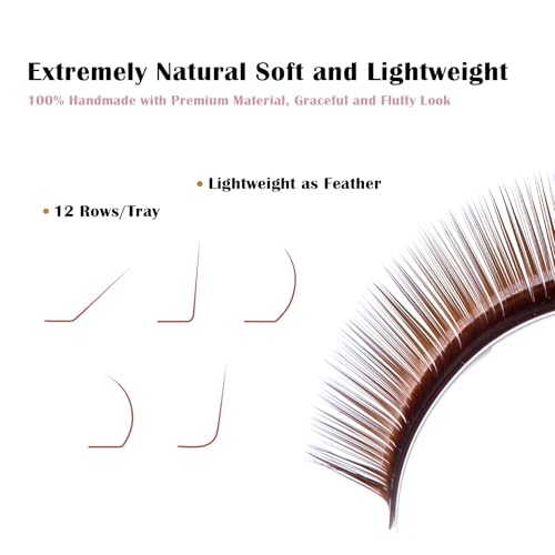 DeceMars LD Curl Eyelash Extensions 0.07mm Mixed Tray