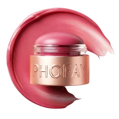PHOFAY 3-in-1 Mousse Blush Cream Stick – Vegan Matte