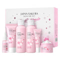 LAIKOU Skin Care Set JAPAN SAKURA Women Beauty Gift Sets Skin Care Kit with Cleanser, Toner, Lotion, Serum, Eye Cream, Face Cream Travel Kit for Women Teen Girls Mom Daughter TSA-friendly Sizes 6pcs