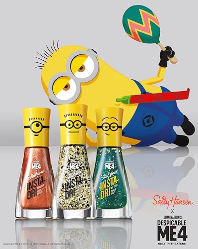 Sally Hansen Insta-Dri® X Despicable Me, Hella Yella, Quick Dry, Long Lasting, Streak-Free Shine, Yellow Nail Polish