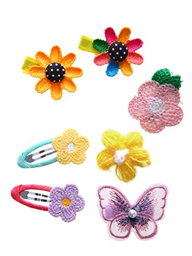 56-Piece Toddler Hair Clips Set – Rainbow Barrettes & Cartoon Designs