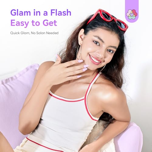 SAVILAND Hema-Free Poly Gel Nail Extension Starter Kit with UV Lamp - 4 Colors