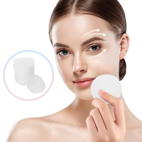 60Pcs Cotton Makeup Remover Pads - Soft Disposable Rounds