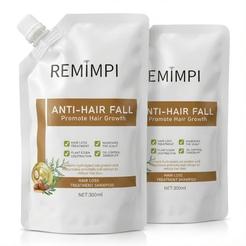 Herbal Anti-Fall Shampoo with Ginger & Ginseng, 300ml 2-Pack