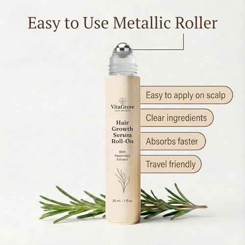 Hair Growth Serum Roll-On | 3% Rosemary, Redensyl & Anagain