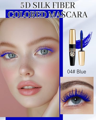 Blue 5D Silk Fiber Waterproof Mascara | 24H Long Lasting