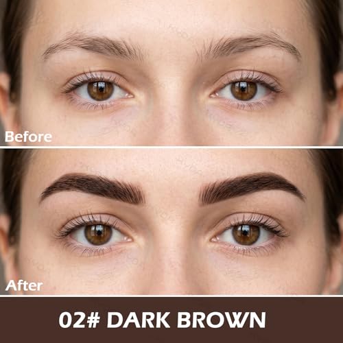 Ownest 12 Pcs Dark Brown Eyebrow Pencil Waterproof