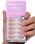 BTArtbox Sparkle Together Press On Nails - Super Short Squoval Kit, 32 Nails