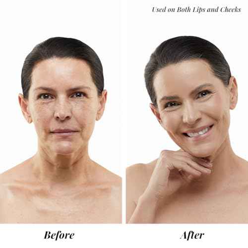 Jerome Alexander Blush ¡®n¡¯ Kiss Cream Blush for Cheeks & Lips | Creamy, Lightweight, Buildable Coverage | Balm Face Makeup | Tint Vermillion