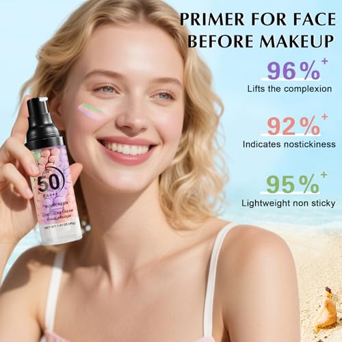 3-in-1 Color Correcting Face Primer SPF 50 PA+++ (2 Pack)