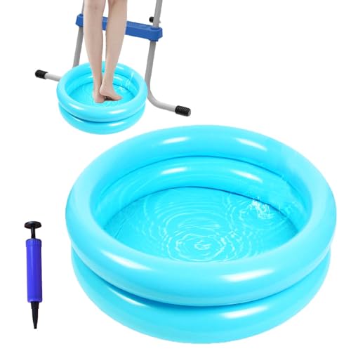 Inflatable Foot Bath Basin for Pool Entry - Portable Foot Soaking Bath