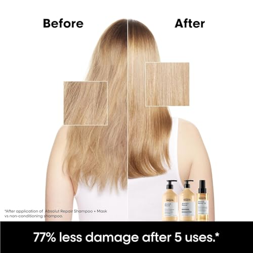 L'Or?al Professionnel Paris Absolut Repair Conditioner ? Nourishing Protein Treatment For Dry, Damaged Hair, Repairs Damage & Provides Hair Shine