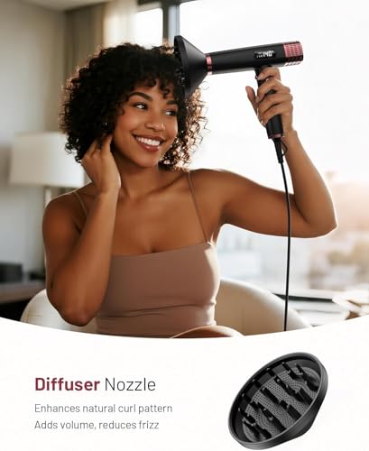 MESCOMB Travel Hair Dryer 1875W Dual Voltage Ionic