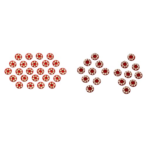 Crystal Bindi Pack of 6 - Self-Adhesive Forehead Jewels