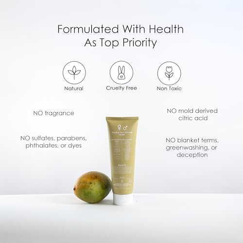 Natural Non Toxic Lotion - Made With Mango Butter, Olive Oil, & Glycerin, Unscented, Fragrance Free, Nourishing Ingredients, For All Skin Types, Family Owned