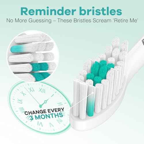 Aoremon Toothbrush Replacement Heads Compatible with Philips Sonicare E-Series Essence Xtreme Elite Advance CleanCare Screw-on Electric Toothbrush Handle Head Come with Hygienic Caps, 3 Count, White