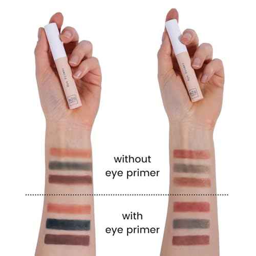 M2U NYC Hydrating Eye Primer ? Preps Eyelids for Intense Eyeshadow Colors, Long-Lasting, Crease-Free Wear, Smudge-Proof, Lightweight Eye Shadow Primer - Non-Greasy Gripping Formula for Wrinkle-Filling
