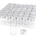 20ml Clear Glass Essential Oil Bottles - 50 Pack with Aluminum Lids