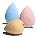 PURE Makeup Blender Sponge Set, Streak Free Application of Liquid, Powder & Cream Foundation, Professional Complexion Blending Tool, Cruelty Free, Vegan, Latex Free, Pack of 3 Shapes