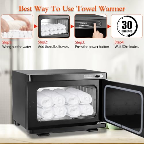Hot Towel Warmer Cabinet 8L - Spa & Salon Heated Towel Caddy