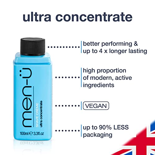 men-? High-Performance Shaving Cream w/UP TO 165 SHAVES, mens shaving cream with Long Lasting/Ultra-Concentrate Formula with Tea Tree oil/Lubricants & Moisturisers, shaving cream mens 3.3 fl oz.¡¦