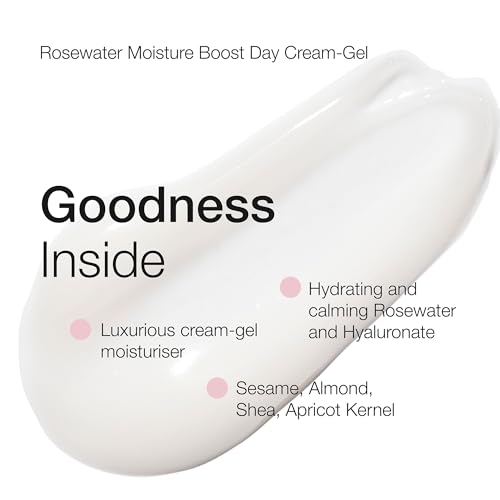 Natio Australia Rosewater Hydration Moisture Boost Day Cream-Gel, 2.5 oz - Face Cream with Shea Butter - Face Moisturizer for All Skin Types (Pack of 2)