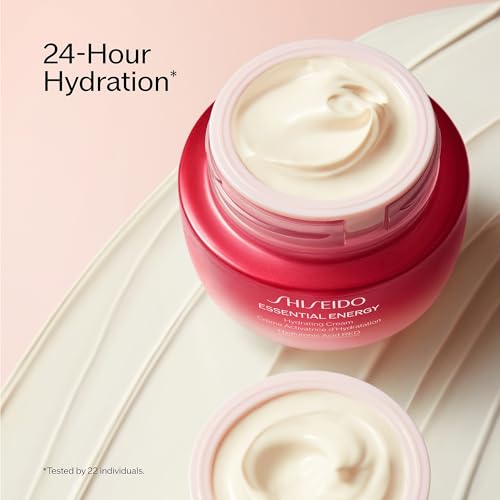 Shiseido Essential Energy Hydrating Cream Refill - 50 mL - Visibly Reduces the Look of Pores & Fine Lines - With Hyaluronic Acid - 24-Hour Hydration - Vegan - All Skin Types