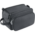 Buruis Extra Large Toiletry Bag for Men, Travel Toiletry Organizer Dopp Kit Water-resistant Shaving Bags, PU Leather Cosmetic Bathroom Shower Bag for Toiletries, Grooming, Accessories (Black)