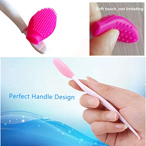 8-Piece Double-Sided Lip Scrub Brush Set for Exfoliation