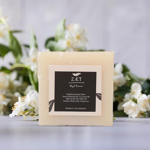 4-Pack Royal Jasmine Bar Soap ? Natural Jasmine Extract with Olive Oil and Coconut Oil - Handmade Soap Bar for Face, Body and Hands - Ideal for All Skin Types, Men and Women