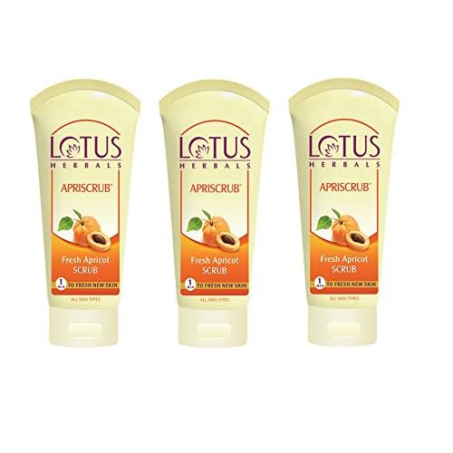 Lotus Herbals Fresh Apricot Scrub (60-ML) (Packm of 3)