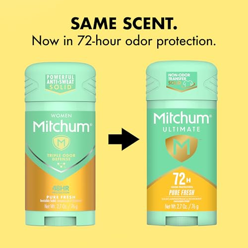 72H Antiperspirant Deodorant for Women, Pure Fresh Scent - 2 Pack