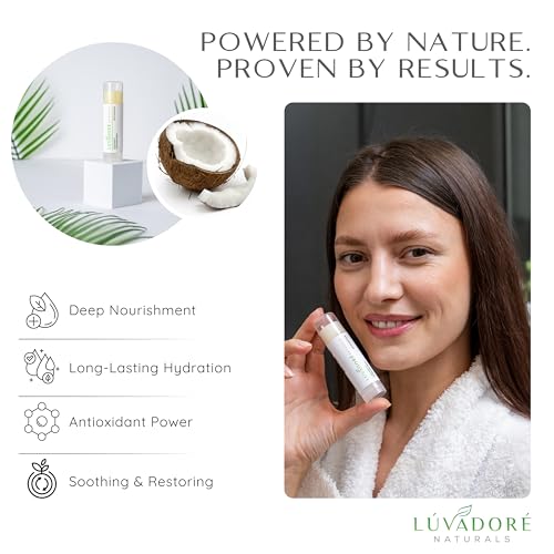 Ultra Big Lip Balm Stick Coconut? Natural Waterproof Lip Moisturizer for Dry, Chapped Lips ? Nourishing and Hydrating Formula ? Enriched with Coconut Oil, Beeswax, Shea Butter