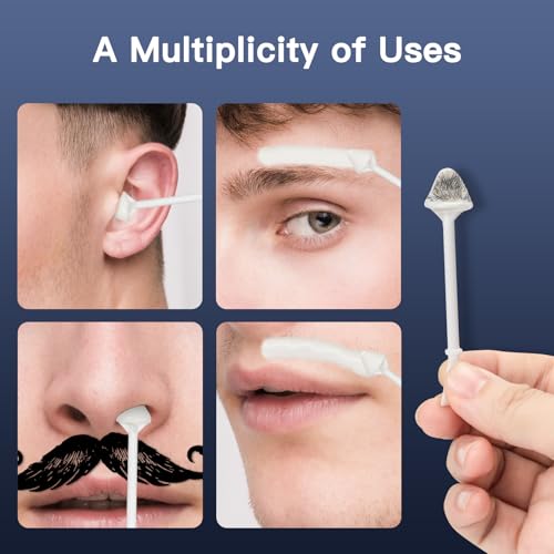 Nose Wax Kit Men, 100g Nose Hair Wax Kit with 40 Applicators (30-40 Uses)£¬Nose and Ear Hair Removal, 7-Min Charging and Fast Heating, 2 Silicone Liner, Smart Constant Temperature, Multi-Accessories