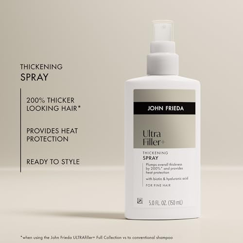 John Frieda ULTRAfiller+ Hair Thickening Spray with Biotin, 5 fl oz
