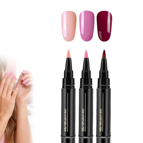 Mintiml 3-in-1 Gel Nail Polish Pen Set - Fast-Drying DIY Nail Art