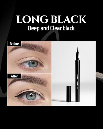 HEVVY Define Eyes Pen Liner - 0.1mm Ultra-Fine Waterproof Eyeliner