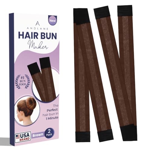 Andlane French Hair Bun Maker - Pack of 2 Brown