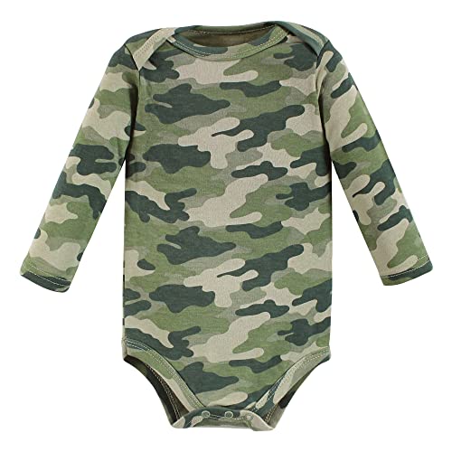 Hudson Baby Unisex Baby Cotton Long-sleeve Bodysuits, Basic Bow, 0-3 Months US