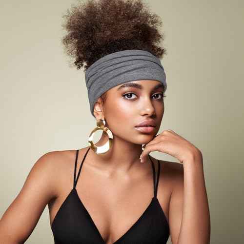 Headbands for Women, 7PCS Wide Cloth Hair Bands for Workout, Yoga, Skincare & Daily Wear, Soft & Stretchy
