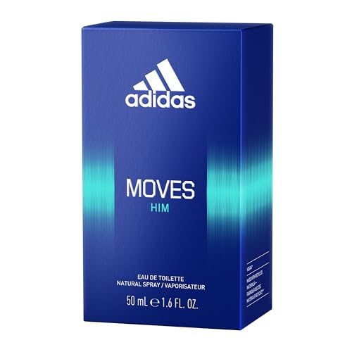 adidas Moves Him Eau de Toilette Spray for Men - Fresh Scent, 1.6 fl oz
