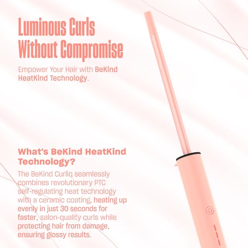 BeKind Curliq 0.4 Inch Ceramic Curling Iron for Short Hair