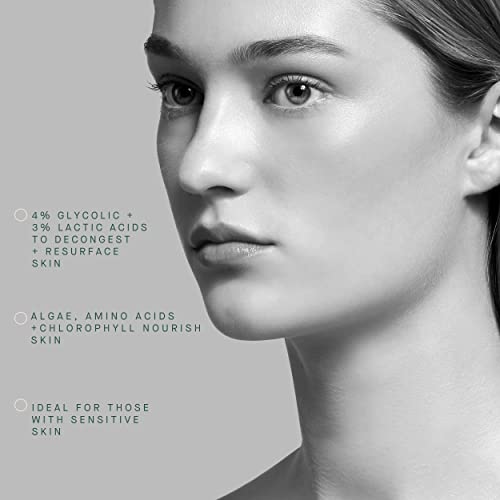 ARCONA Gentle Solution - 4% Glycolic, 3% Lactic Acids, Algae, Witch Hazel + Honeysuckle Gentley Exfoliate + Hydrate Skin 1.17oz. Made In The USA